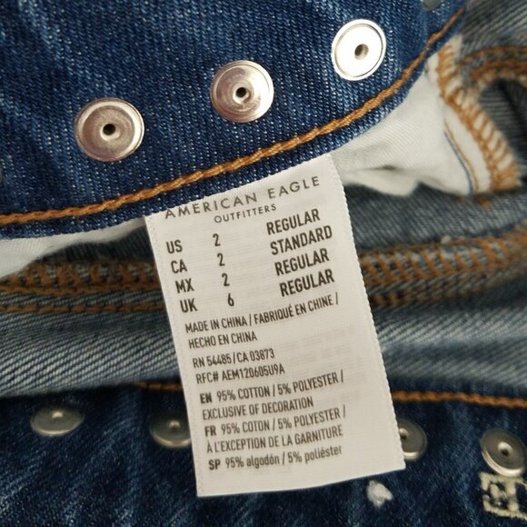 American Eagle Hi-Rise Festival Mini Studded Skirt - Picture 3 of 4